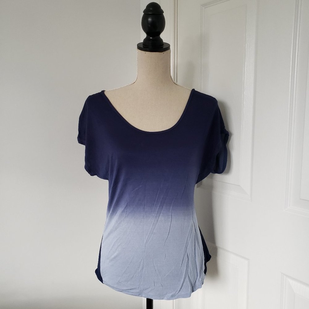 ambiance apparel blue ombre t-shirt